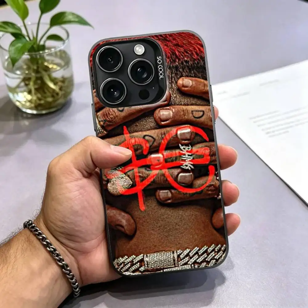 s-Sfera Ebbasta Rapper Phone Case For iPhone 17,16,15,14,13,12,11 Plus,Pro Max,XS,Colored Silver Plated Inside Cover