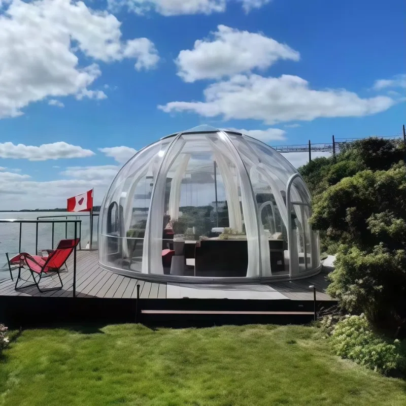 Bubble House Prefabricated Full Space Dome Structure for Commercial Dining and Outdoor Cafe Business
