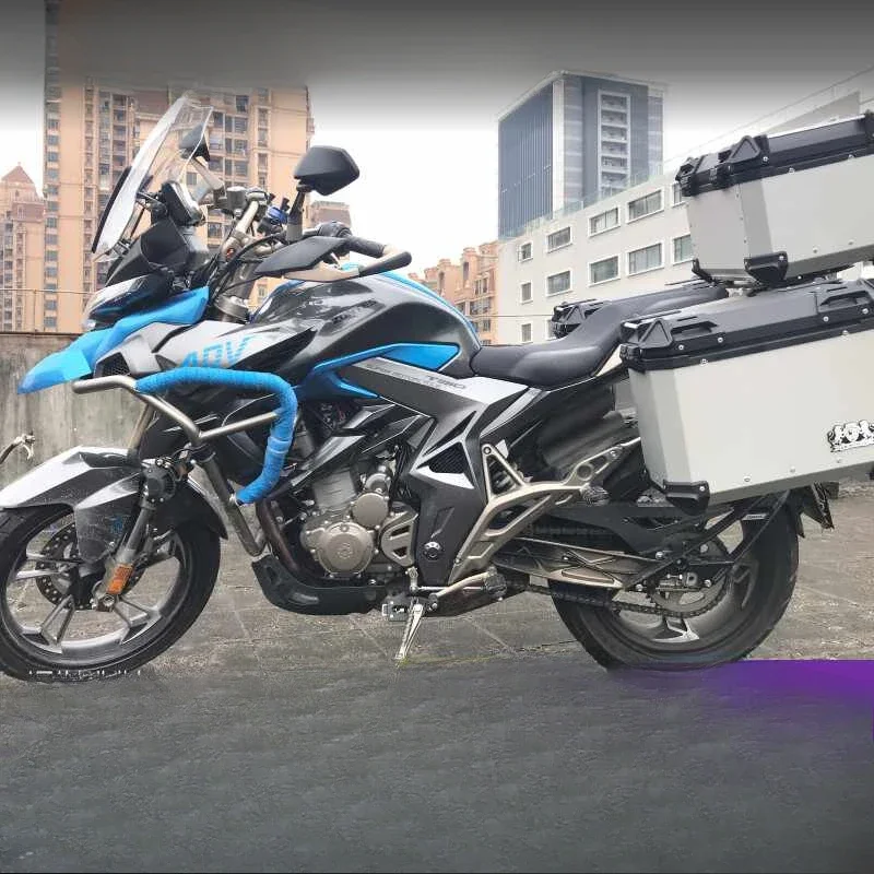 Motorcycle 3-Piece Luggage Set Aluminum Alloy Side Boxes Top Box Quick Release Waterproof Heavy Duty for ZONTES 310X 310T 310R