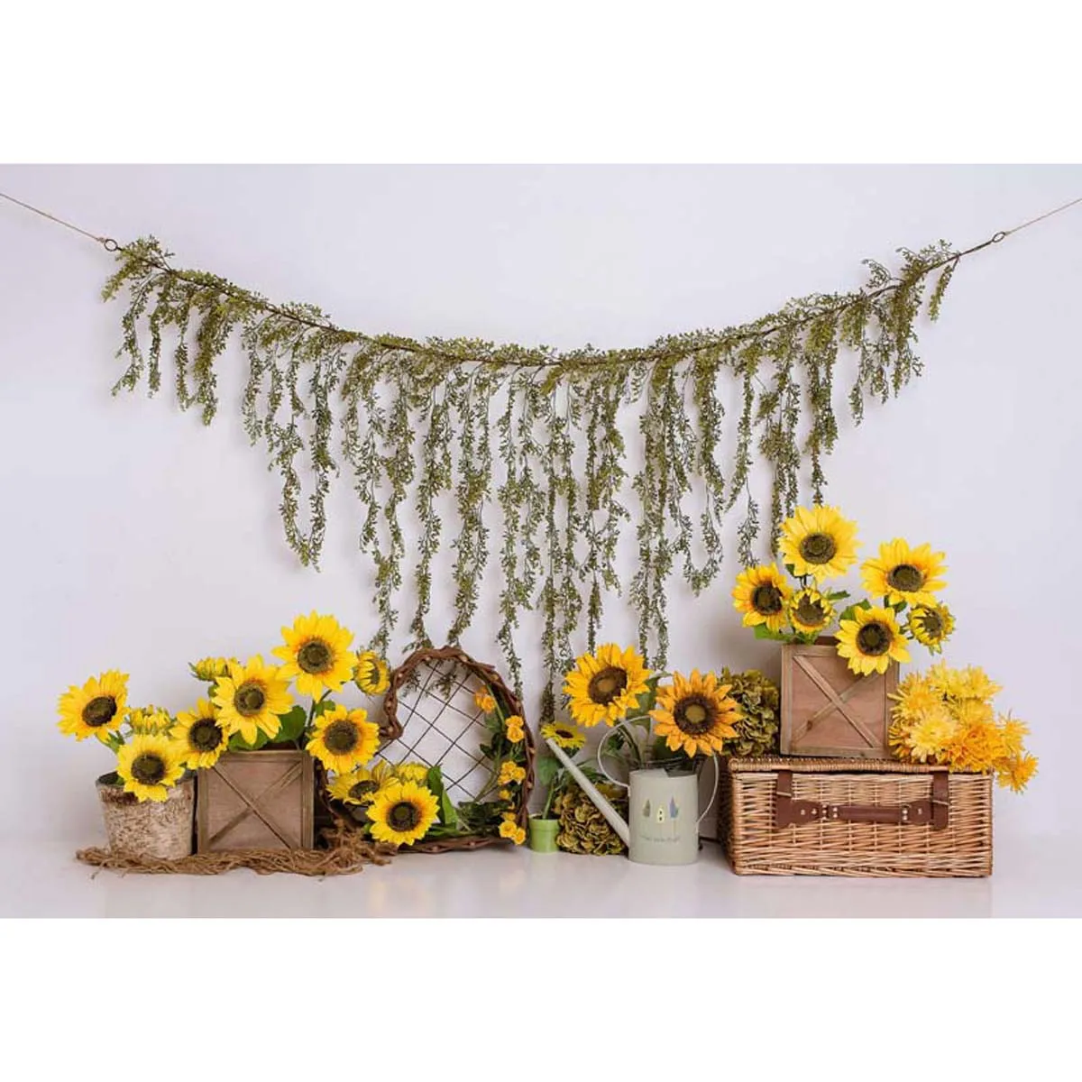 Allenjoy Spring Sunflower Photography Backdrop