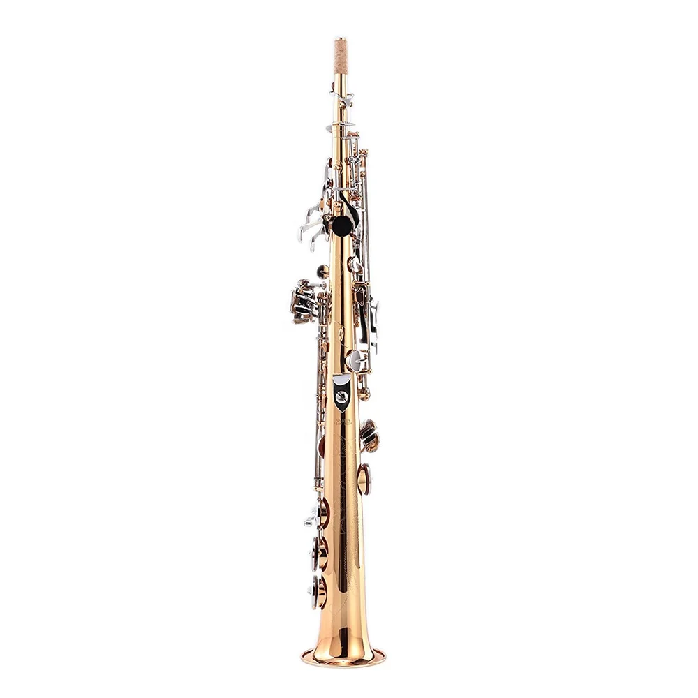 

SEASOUND OEM High Quality Cheap Lacquer Body Nickel Keys Soprano Saxophone JYSS101DLN