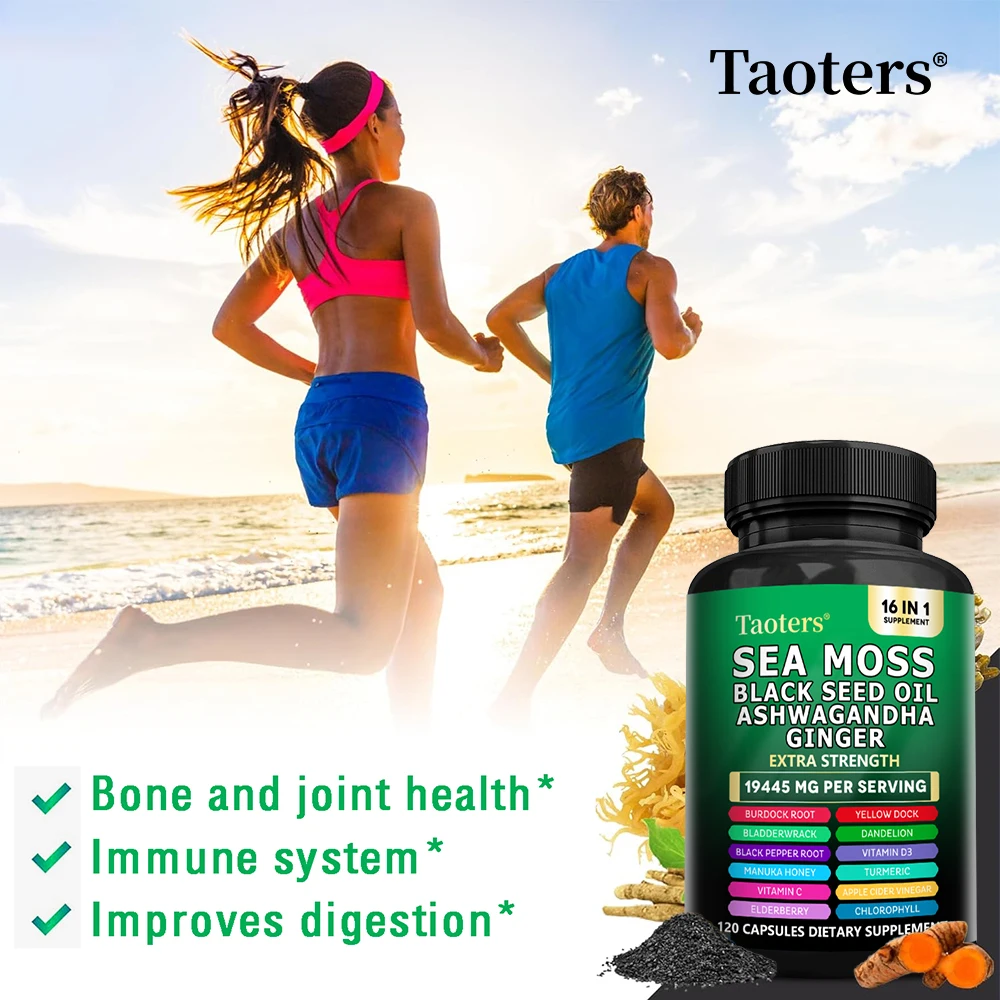 Sea Moss Supplement - Supports Skin Health, Anti-aging, Antioxidant, Improve Immunity, Detox, Improve Sleep & Mood - Image 3