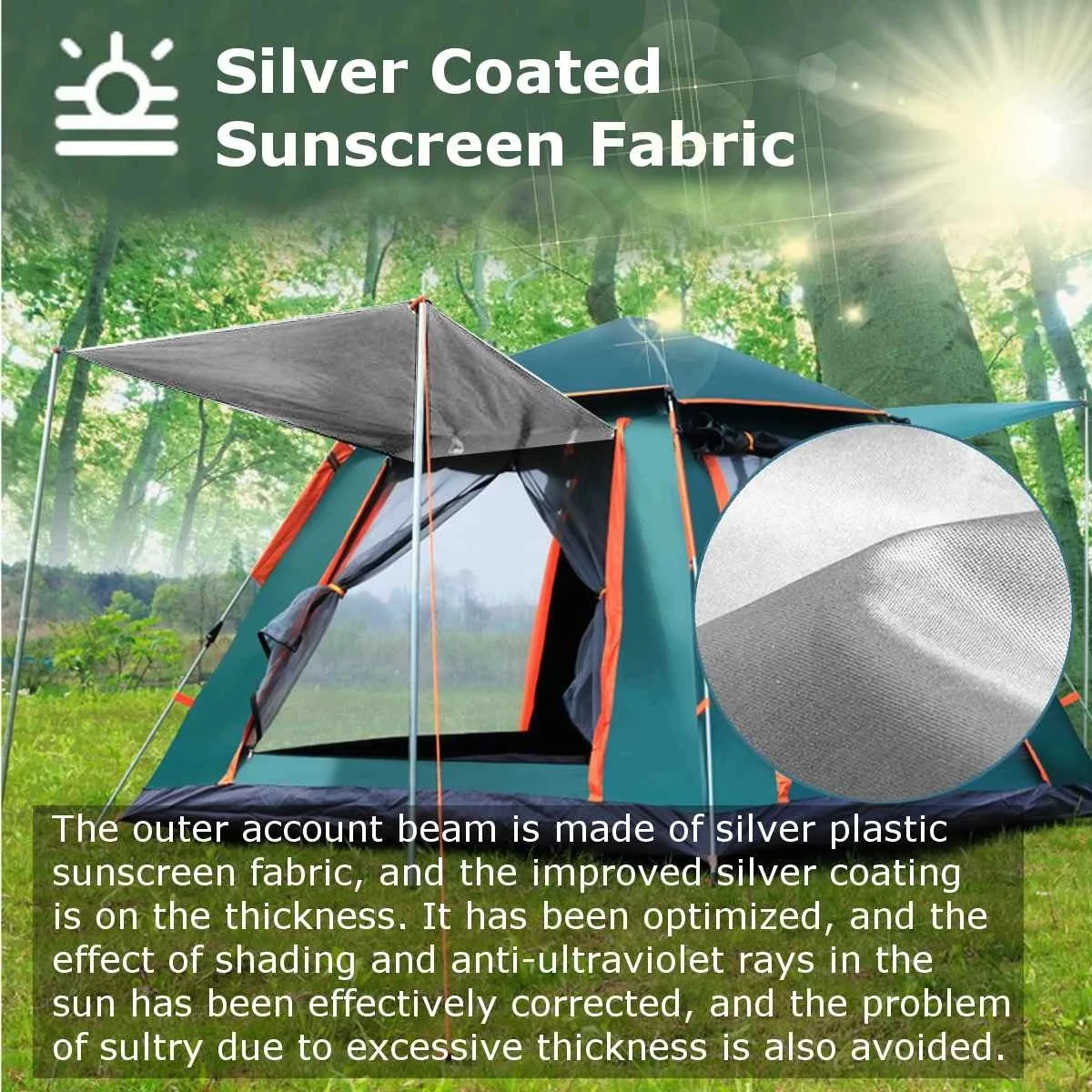 

4-5 Outdoor People Throw Tent Automatic Tents Double Layer Camping Hiking Tent 4 Season Outdoor Large Family Tents Waterproof