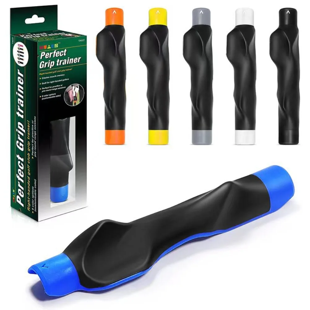 Golf Grip Trainer Rubber Ergonomic Golf Swing Training Aid Correct Hand Position Practice Tool for Golf Beginners