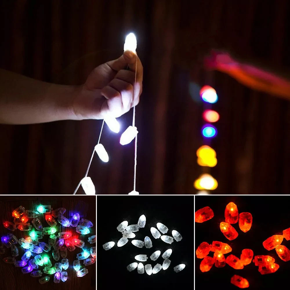 Imagem -04 - Multicolor Led Balão Switch Lâmpada Faça Você Mesmo Lanterna de Papel Decoração Colorida Vermelho Branco Verde Azul Bala 10 Pcs Lot