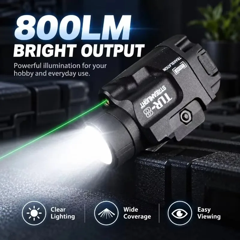 X400U Hobby Model LED Illumination Lamp, Rail Mount Design with Dual Light Source