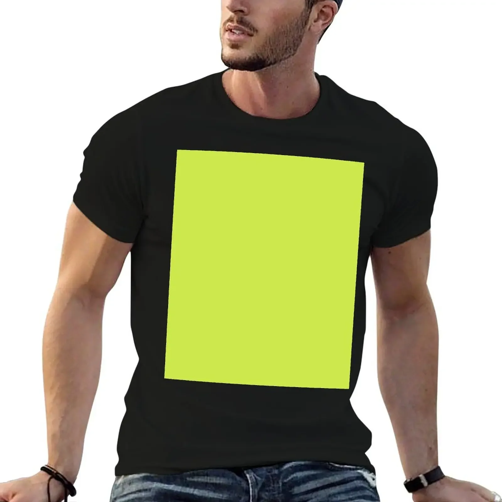 Solid Chartreuse Green Porch Pirates Coordinate T-Shirt oversized t shirt cute tops graphics mens t shirts casual stylish