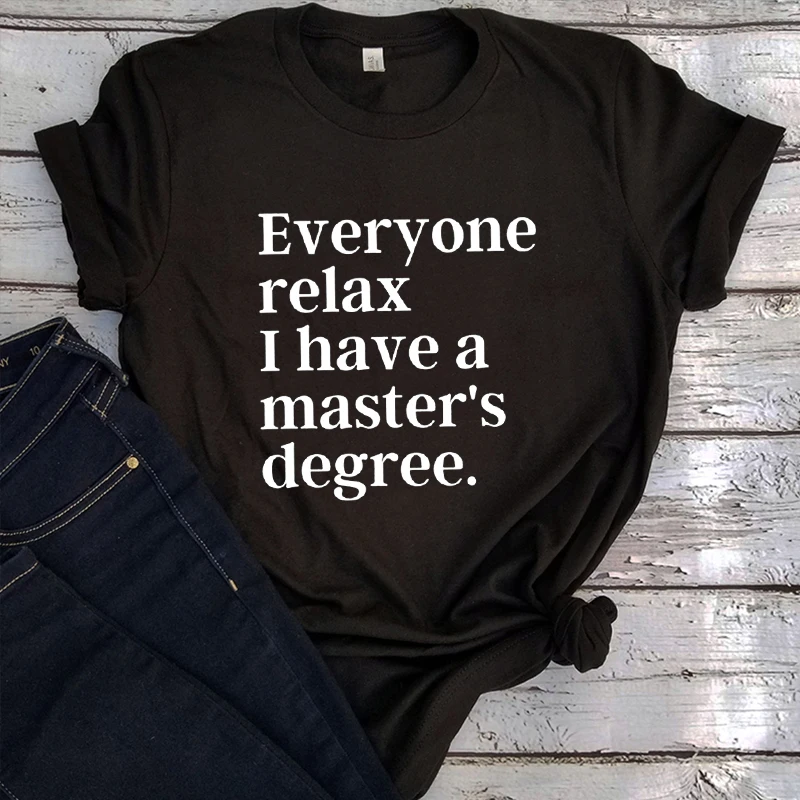 A Master's Degree Graduation Shirt Masters Degree Gift Graduation Gift College Graduation Shirts Graduation Party Tees L