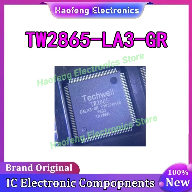 TW2865 TW2865-LA3-GR TW2865-DALA3-G чип обработки видео TECHWELLR аудиокодек декодирования видео IC на складе