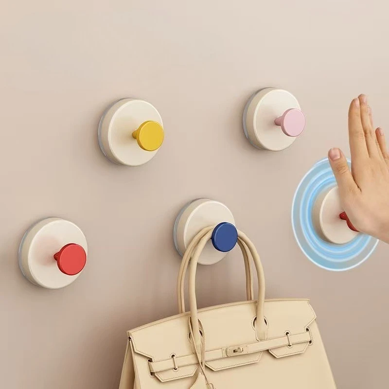 

New Multifunctional Removable Plastic Suction Cup Hook for Home Strong Load Bearing No Drilling Needed