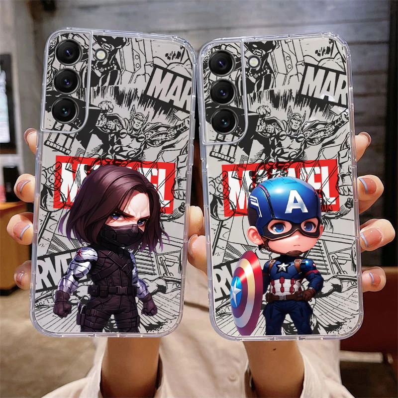 Captain America Bucky Barnes Phone Case For Samsung Galaxy S24 S23 S22 S21 S20 Ultra S10 Plus S23 S21 S20 FE Carcasa