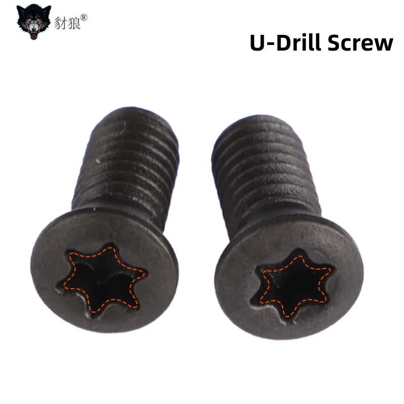 

50pcs U drill special flat head screw U-drill blade plum blossom screw with hard anti-seismic and wear-resistant 3MM 4MM 5MM