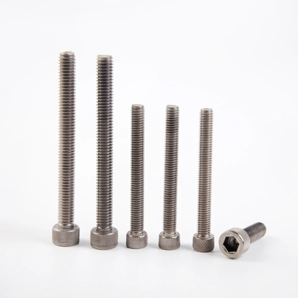 M3/4/5/6/8/10/12 x 6-100mm TA2 GR2 Titanium Hex Aleen Socket Cap Head Screw Bolts DIN 912 For DIY