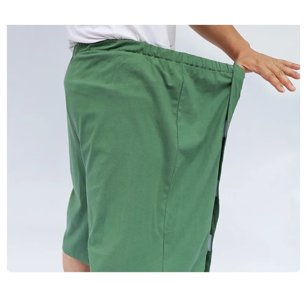 Easy - Wear Fracture Recovery Nursing Gown | Post - Surgery IV/PICC Check/Dressing Change Robe | Summer Patient Clothing