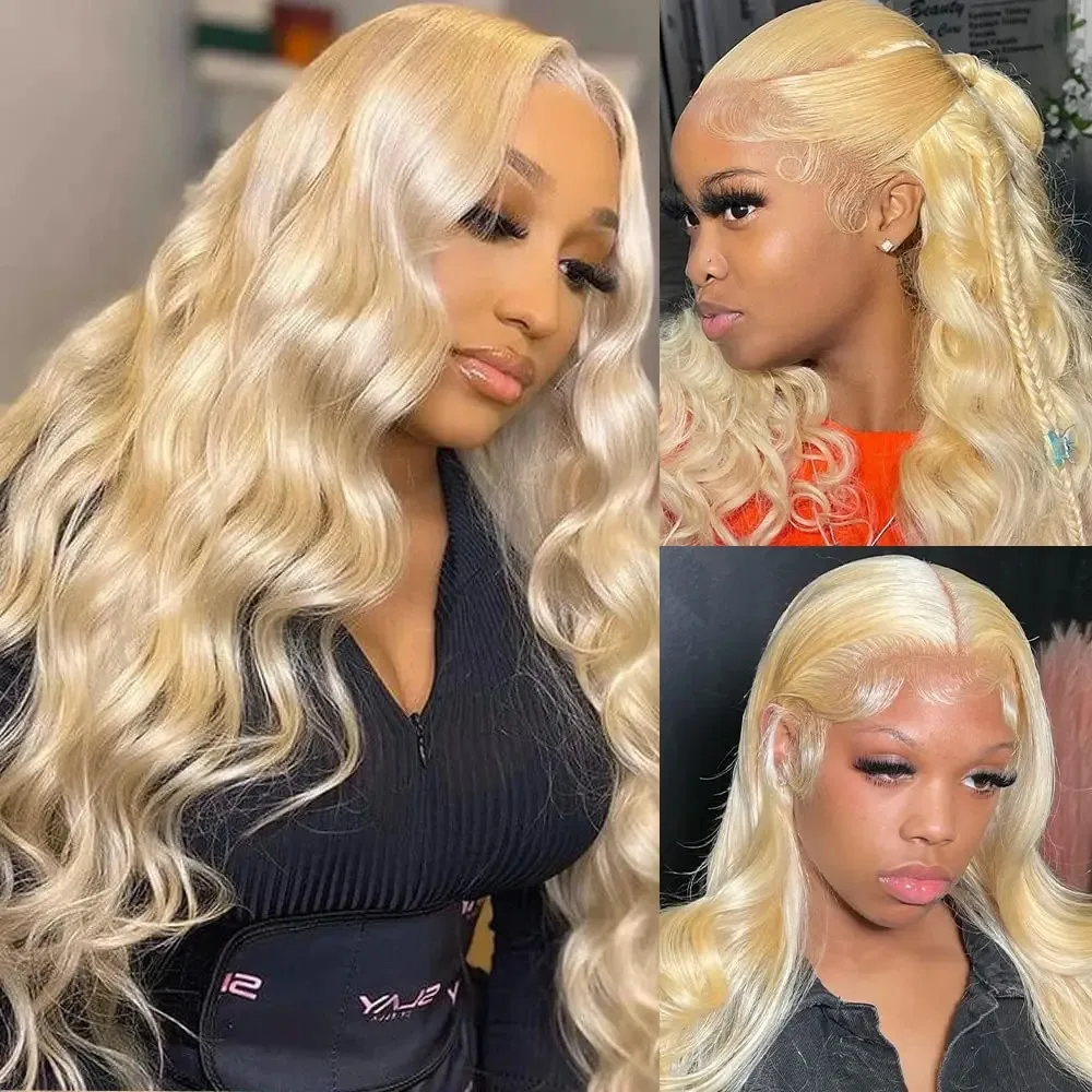 

613 HD Lace Frontal Wig 13x6 Body Wave Lace Front Wigs 30 Inch Honey Blonde Lace Front Wig Human Hair 13x4 Hd Lace Wig For Women