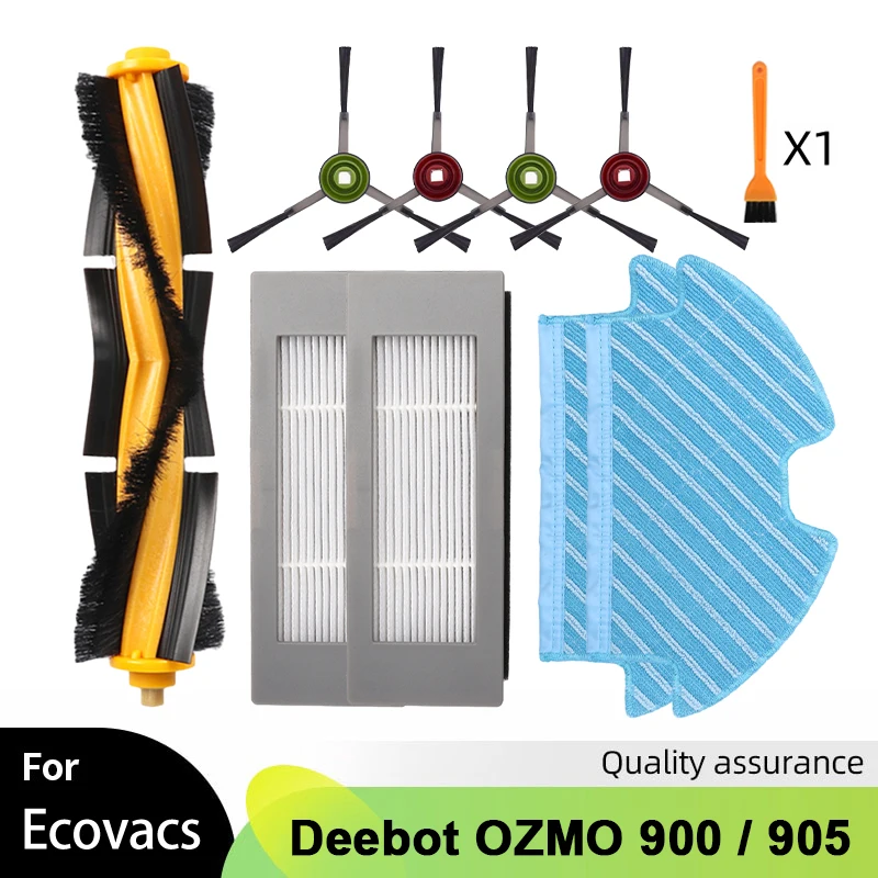 For Ecovacs Debot OZMO 900 905 DN55 Robotic Vacuum Cleaner Spare Parts Main Side Brush HEPA Filter Mop Cloths Accessories