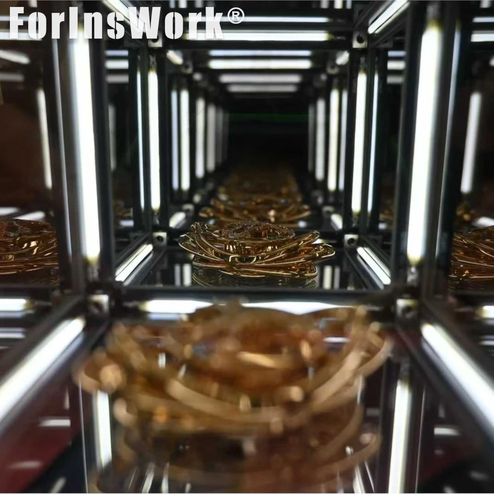 Newedc Ring Brass Gold Plated Stainless Steel Layered Gold Plated Stress Relief Toys Stress Toys