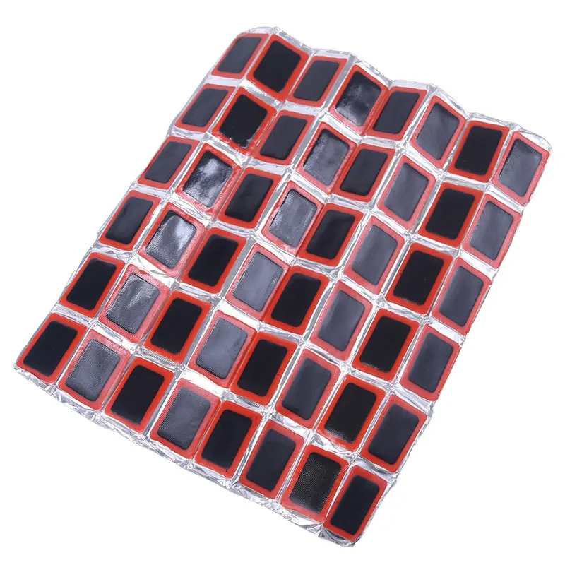 48pcs Bike Tyre Tire Patches Motorcycle Inner Tube Rubber Patch Bicycle Puncture Repair Ki