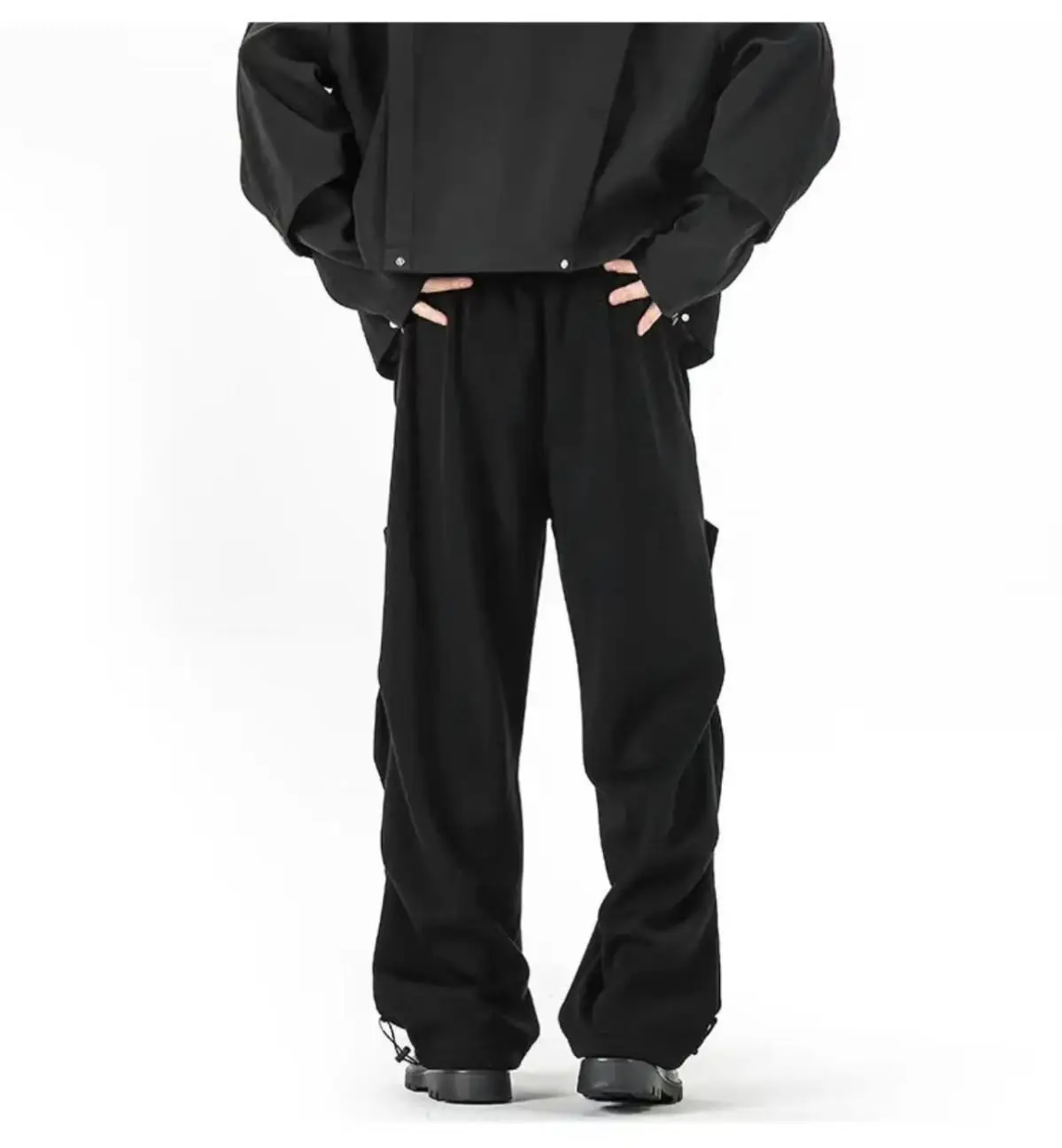 

Мужские зимние брюки-карго свободного кроя, прямые, рабочие, теплые и утолщенные, для осеннего повседневного уличного стиля