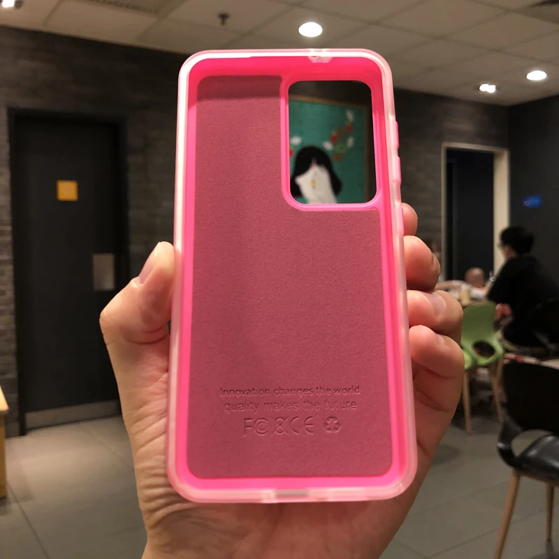 Candy Color 2 in 1 Skin Feel Case For Samsung S24U Plus Galaxy S23 S22 A54 A55 A53 Velvet Hard Silicone TPU Anti-fall Back Cover