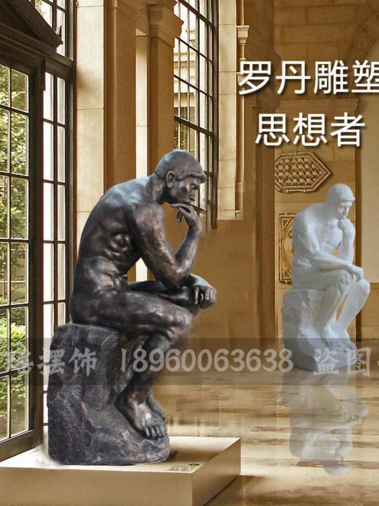 Thinker Western Figure Statue Plaster Statue Art
