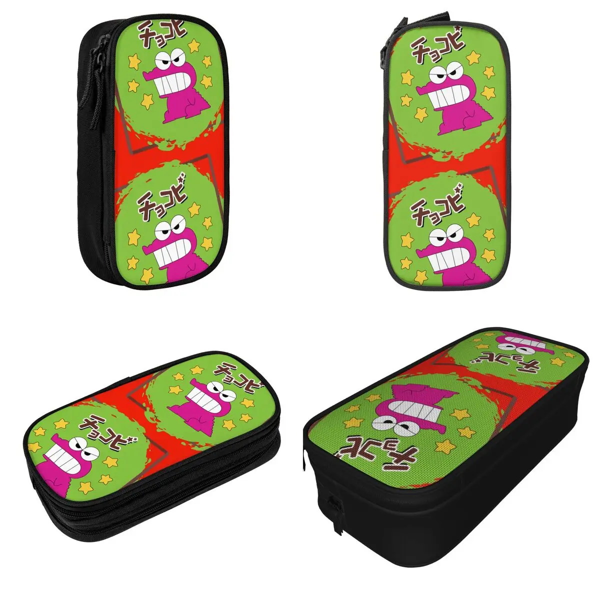 Crayon Shin-chan   Chocobi Snack Logo Pencil Cases Creative Pen Bag Student Large Storage Office Cosmetic Pencilcases