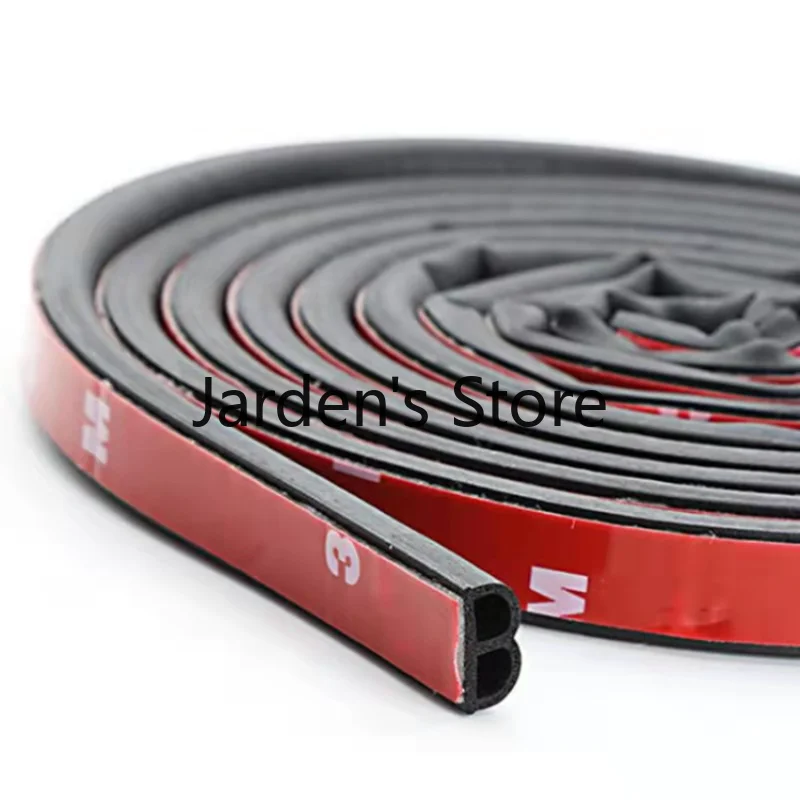 2-8M Universal Car V Shape Rubber Seal Weather Strip Hollow Glass Window Edge Moulding Trim Decorate Weatherstrip