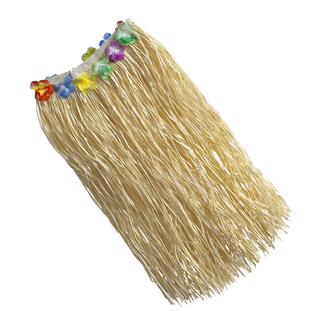 

Raffia Paper Skirt Hawaii Hula Dance Skirt Elastic Waist Party Wear For Wedding Birthday Halloween Christmas Costume
