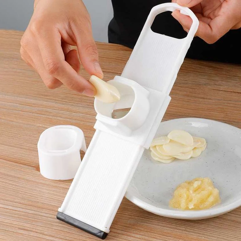 2 In 1 Ginger Garlic Cutter Slicer Manual Slicing Grinding Lazy Double-Sided Vegetable Cutting Chopper Home Kitchen Gadgets