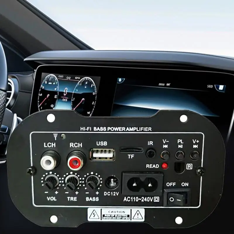 USB مضخم الصوت الناتج محول استعادة المعالج باس الداعم 5 بوصة محول مجلس اللاسلكية مركز الصوت للسيارة #5
