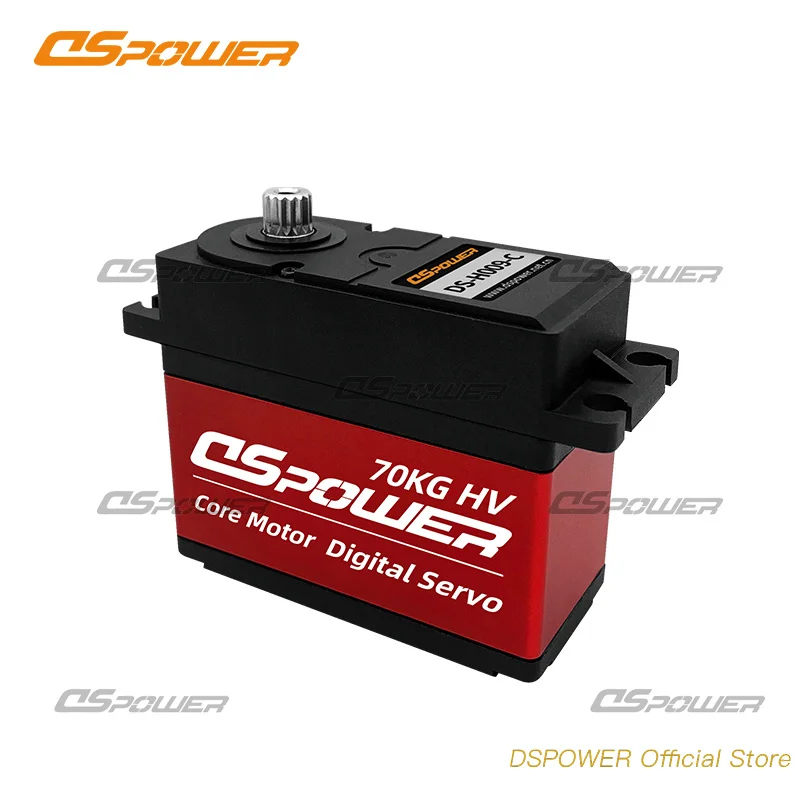 DSpower 70KG HV 180°/300° Digital Servo Metal Gear Coreless Motor High Torque Waterproof for 1/5 RC Car Crawler Truck Axial Part