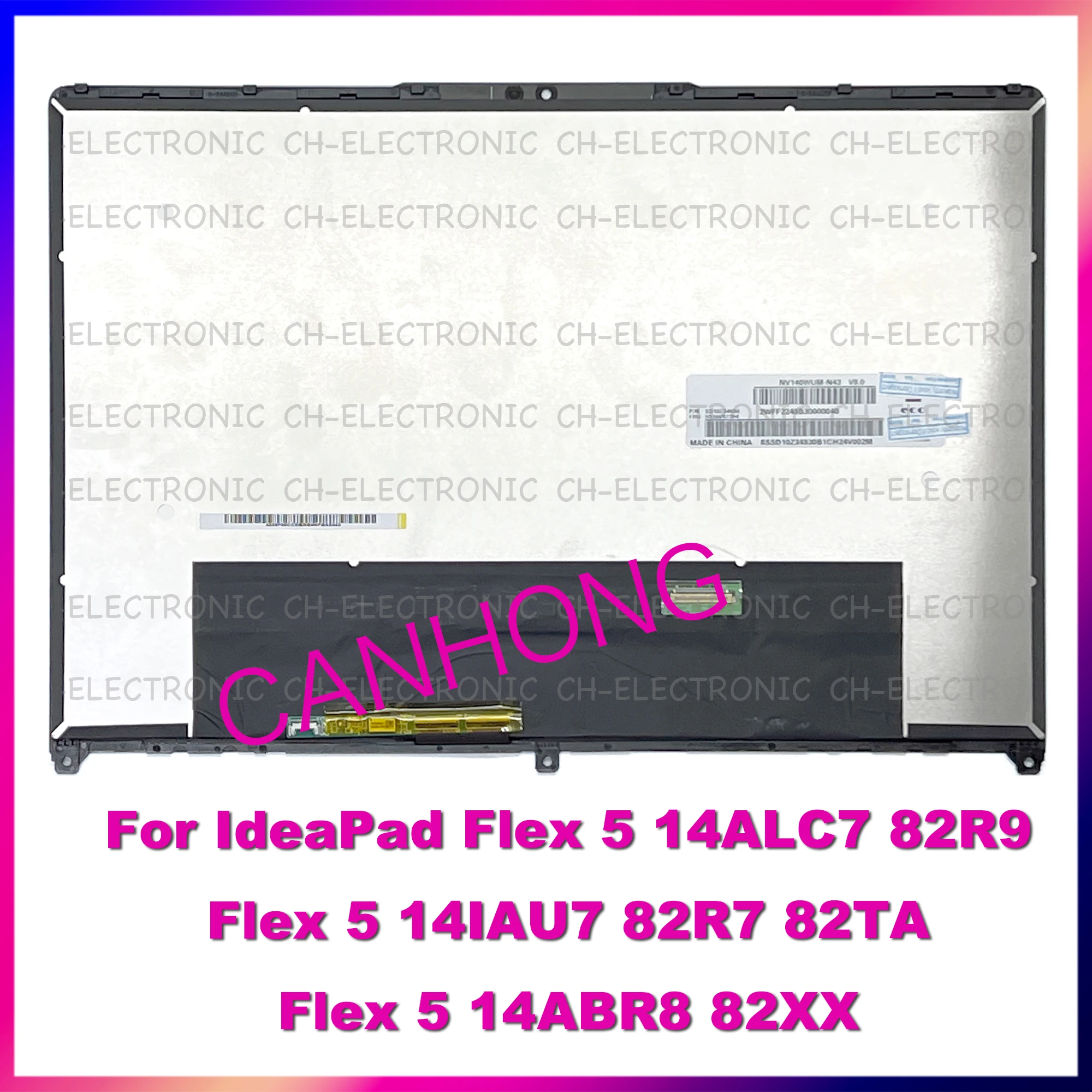 

LCD Touch Screen Replacement Assembly For Lenovo IdeaPad Flex 5 14IAU7 14ALC7 14ABR8 14IRU8 82R7 82R9 82XX 82Y0 5D10S39785