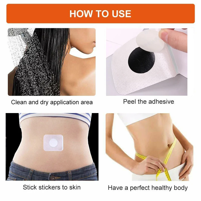 100% Powerful Slimming Products Loss Fat Patch Burning Cellulite Women Men Diet Loss Weight Detox Medicine Slim Belly Sticker