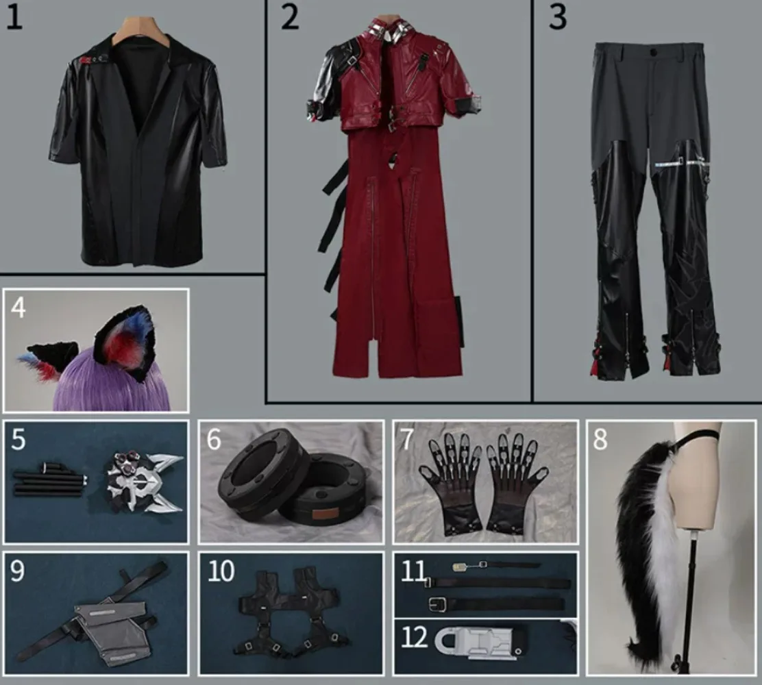 Game Arknights: Endfield Wulfgard Cosplay-Kostüm, Uniform, Halloween, Karneval, Party, Weihnachten, Rollenspiel, Kleidung