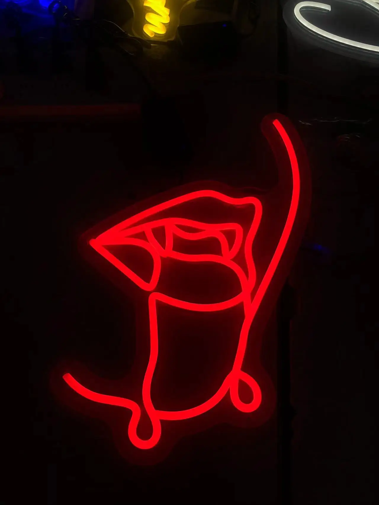 sexy Lips Neon Light for Wall Decor for Party Aesthetics Decoration Gift Creative Neon Sign for Unique Gift Bedroom Bar Room Art