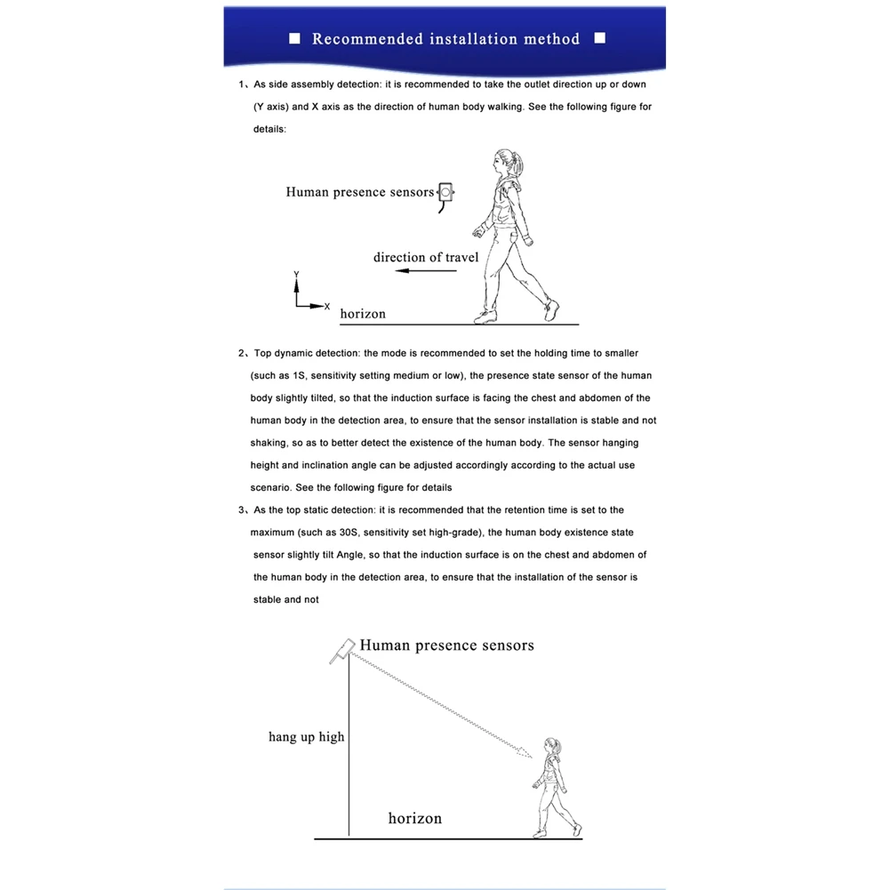 DT81 Super Sensitive Static Human Body Sensor Heartbeat Detect 60GHz Millimeter-Wave Human Presence Radar Switch