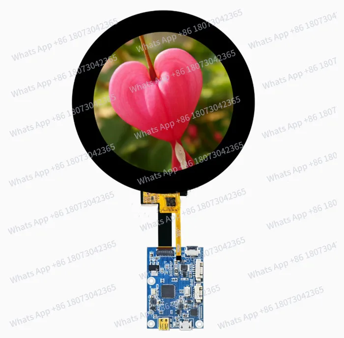

4,0-дюймовый IPS TFT LCD-экран с емкостным сенсорным управлением, 31-контактный, круглый, с драйвером JD9365DA, интерфейс MIPI, разрешение 720*720, HDMI-совместимая плата управления