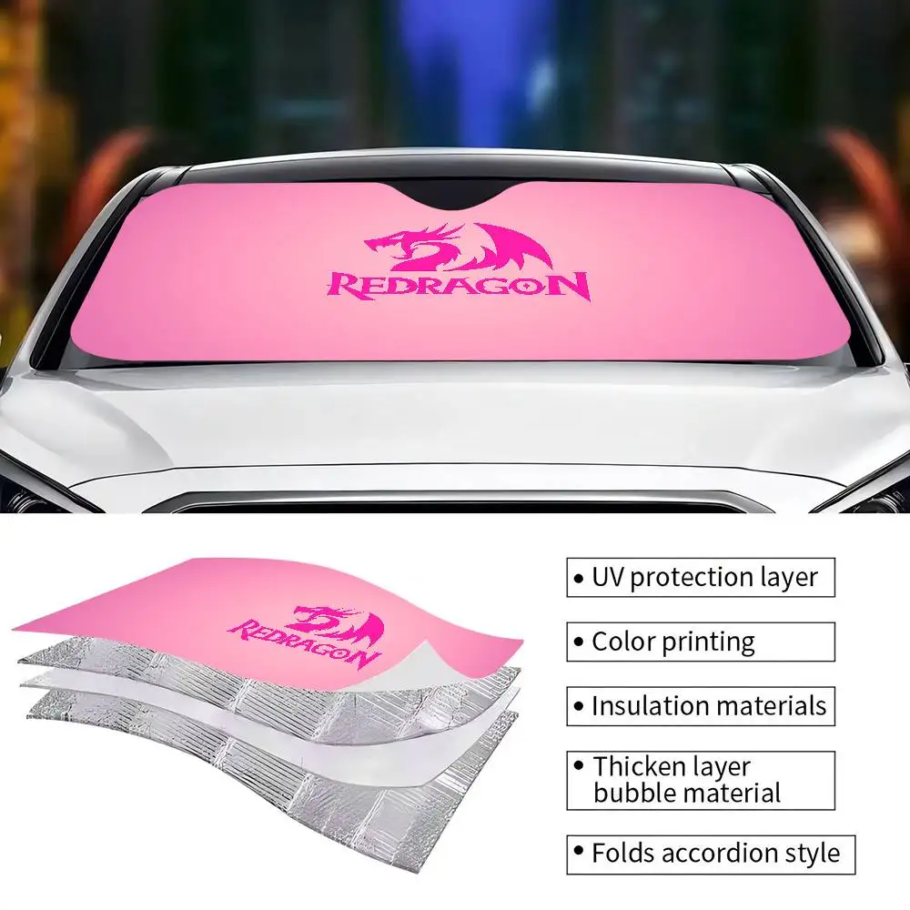 R-Redragon Car Sunshade Window Self-priming Heat Insulation Inside Electrostatic Adsorption Side Curtain Privacy Car