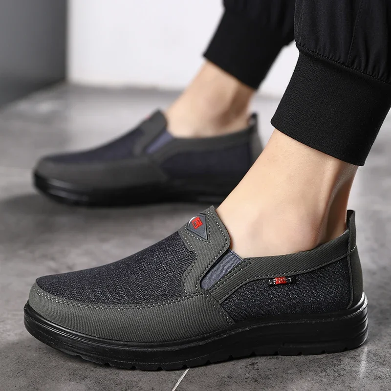 Lightweight Men Casual Shoes Canvas Shoes Wear-resistance Non-slip Mens Loafers Breathable Comfort Driving Shoes Zapato Hombre