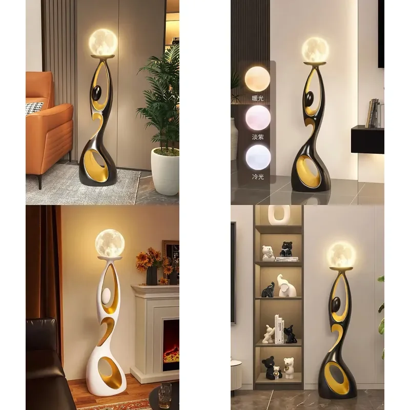 Home Art Decor,Light Luxury, Creative Living Room, TV Cabinet, Floor Decorative, Resin Abstract Sculpture, Housewarming Gift
