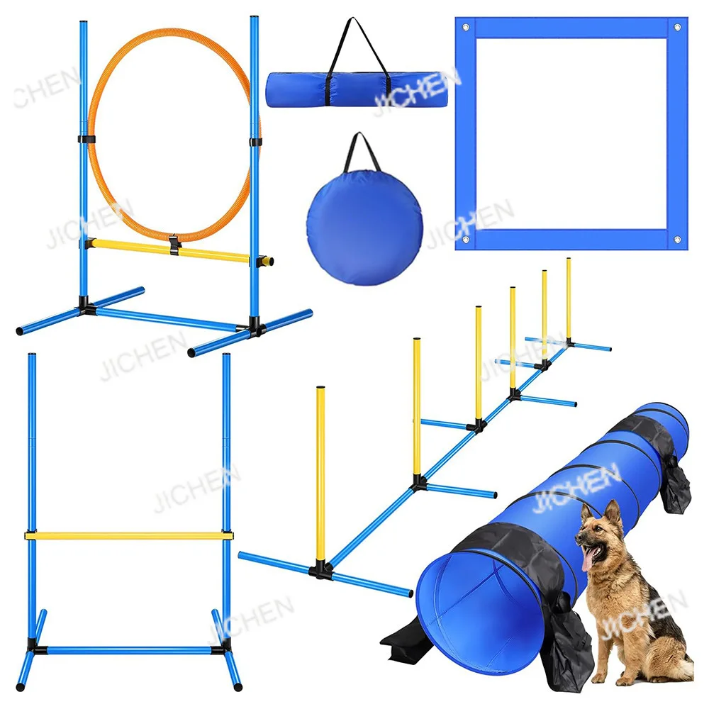 

Оборудование для дрессировки ловкости собак, курс препятствий, вводный игровой набор, петля для прыжков, товары для домашних животных, тренажер для собак