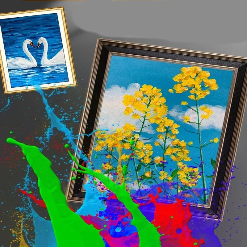 Die 300-ml-Acrylfarbe mit großem Fassungsvermögen ist wasserfest, sonnenbeständig und verblasst nicht leicht. Die Paste hat eine feine Textur für Graffiti – Detail 9
