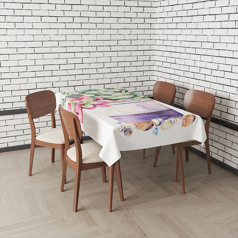 Home tablecloths for dining table decoration Natural and Animal Styles rectangular table accessories cloth Anti-stain tablecloth