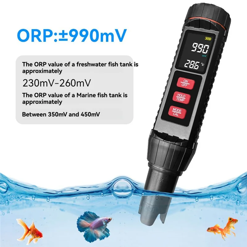 

A03F-многофункциональный тестер качества воды-7 в 1, цифровой измеритель ОВП PH TDS EC для аквариумного бассейна с температурой солености SG