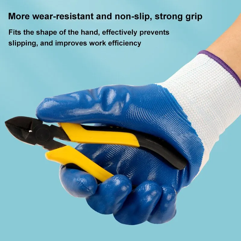 3 Pairs Durable Waterproof Thorn Resistant Anti Skid Gloves Outdoor Gardening Protective Gloves Working Safety Gloves