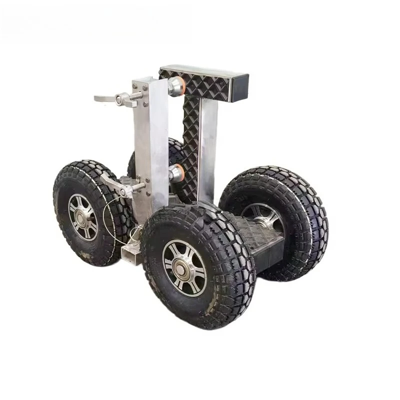 Industrial Aluminium Transfer Safety Cart New Condition Panel Slab Transport Dolly with Rubber and Metal Material