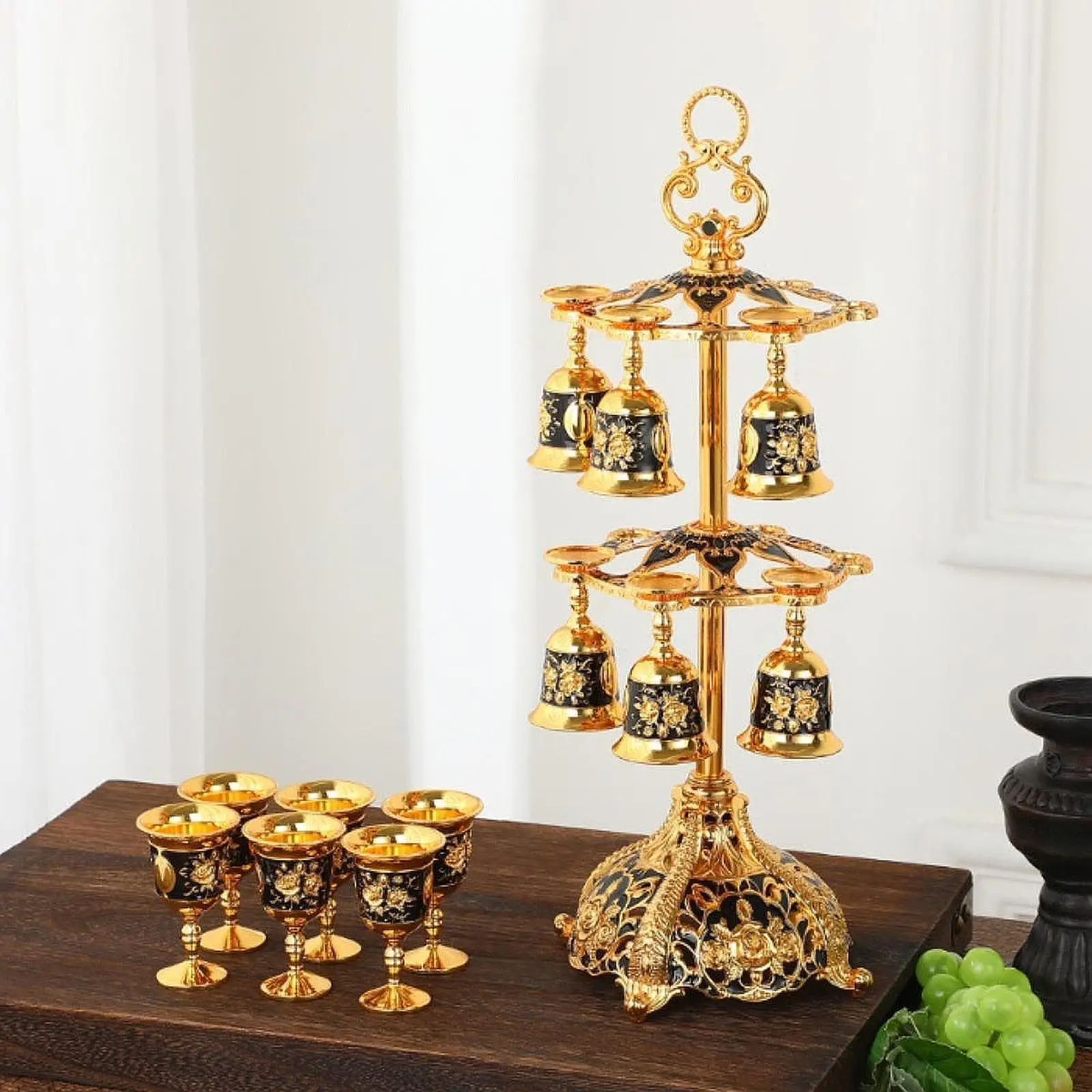 

Goblet with Stand Holder Set Novelty Server for Blessings Bar Wedding