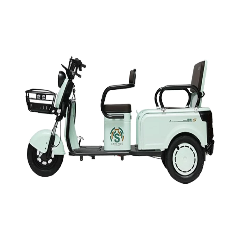 Direct Sales 60v Motorized Electric Tricycles Open Body 3-Wheel Electric Scooter Steel Material EEC Certified Passenger Cargo