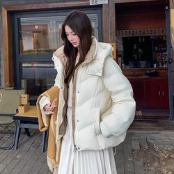 Stand-Up Collar Shiny Down Cotton Vest Women Autumn Winter Sleeveless Coat Jacket Overcoat Quilted Padded Warm Thick Puffer Vest