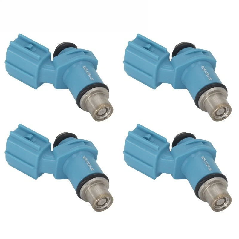 4 Pcs 6C5-13761-00-00 6C5-13761 Fuel Injectors 10 Holes for Yamaha 2 4 Stroke FT F T 40 50 60 70 HP Outboard Engine 6C5-13761-00